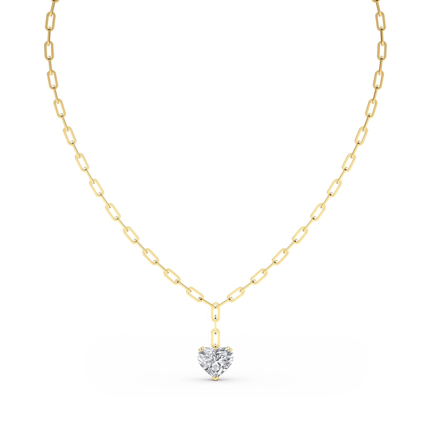 Yellow Gold Lab Grown Diamond NECKLACE 7.07 ctw N08257HT-7-18IN