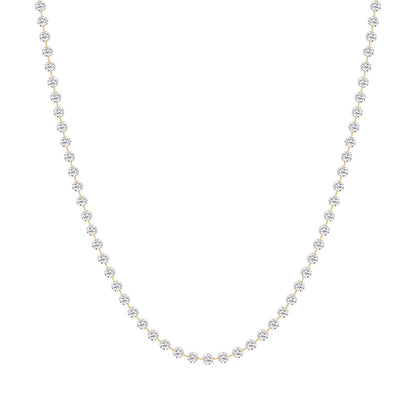 9K Yellow Gold Lab Grown Diamond NECKLACE 11.88 ctw N08300-11-18IN
