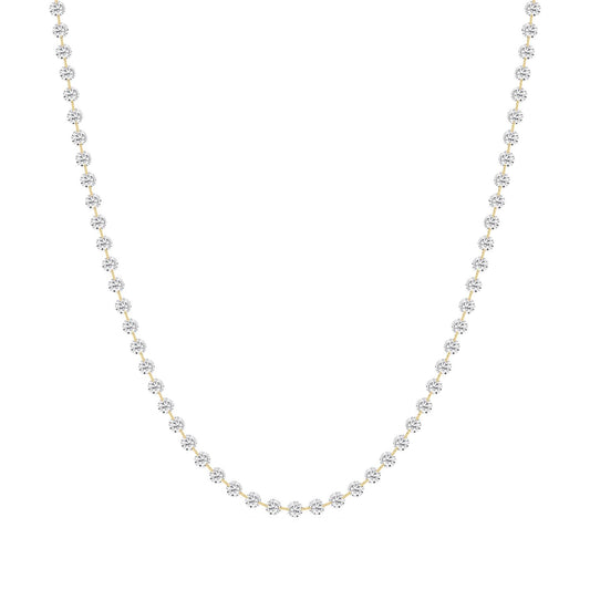 9K Yellow Gold Lab Grown Diamond NECKLACE 11.88 ctw N08300-11-18IN