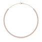 9K Rose Gold Lab Grown Diamond NECKLACE 7.26 ctw N08313-7.25CT-14IN