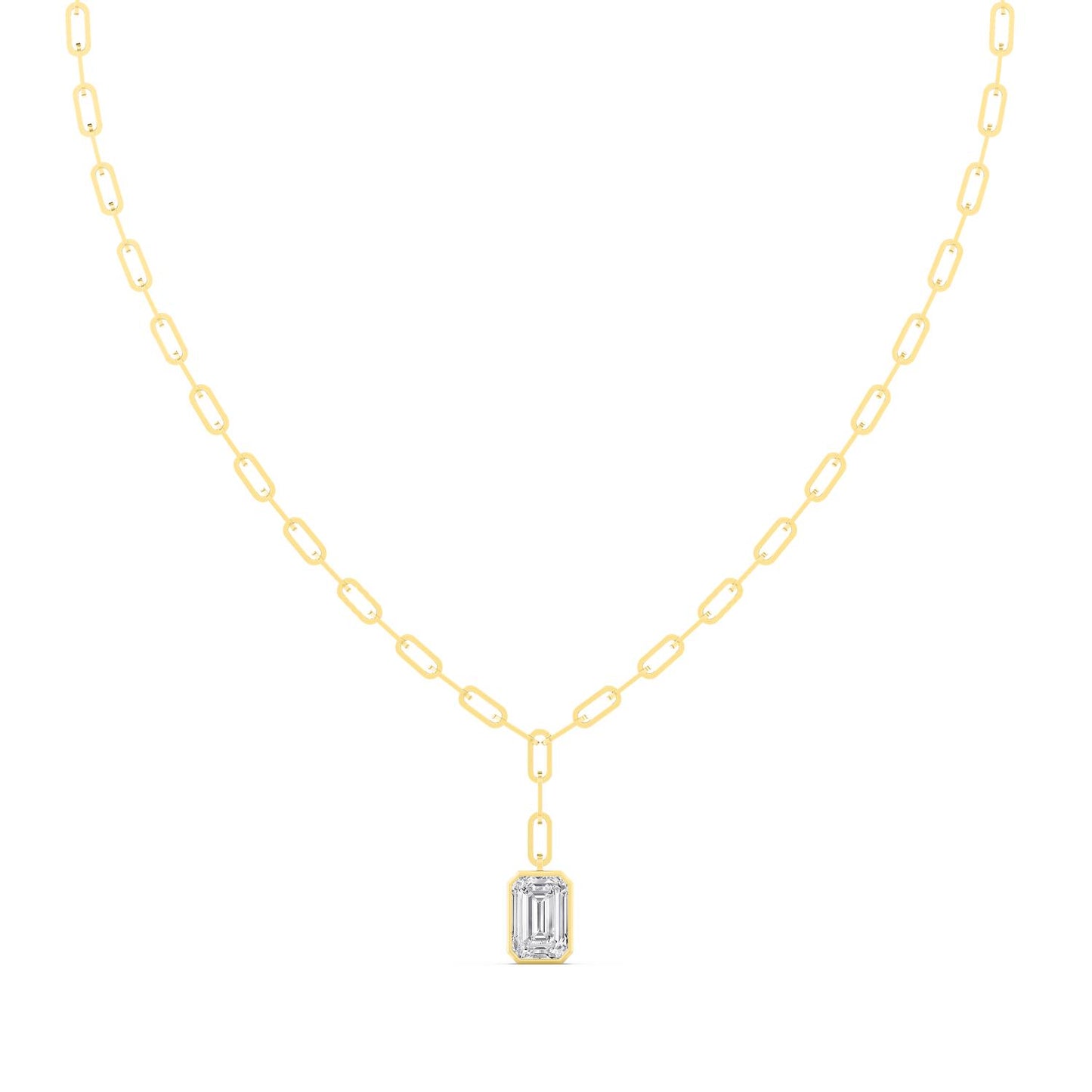 Yellow Gold Lab Grown Diamond NECKLACE 5.05 ctw N08322EM-5-18IN