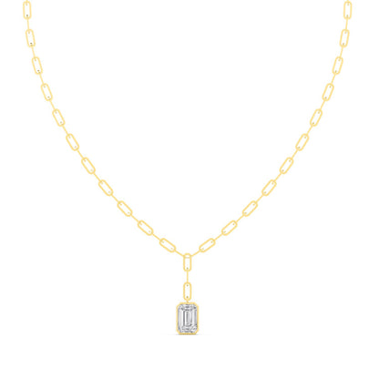 Yellow Gold Lab Grown Diamond NECKLACE 5.05 ctw N08322EM-5-18IN