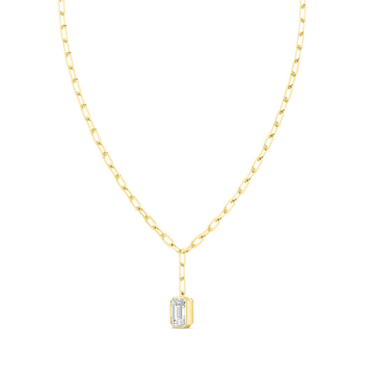 Yellow Gold Lab Grown Diamond NECKLACE 5.05 ctw N08322EM-5-18IN