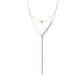 9K Rose Gold Lab Grown Diamond NECKLACE 6.35 ctw N08333-6.33CT-15IN