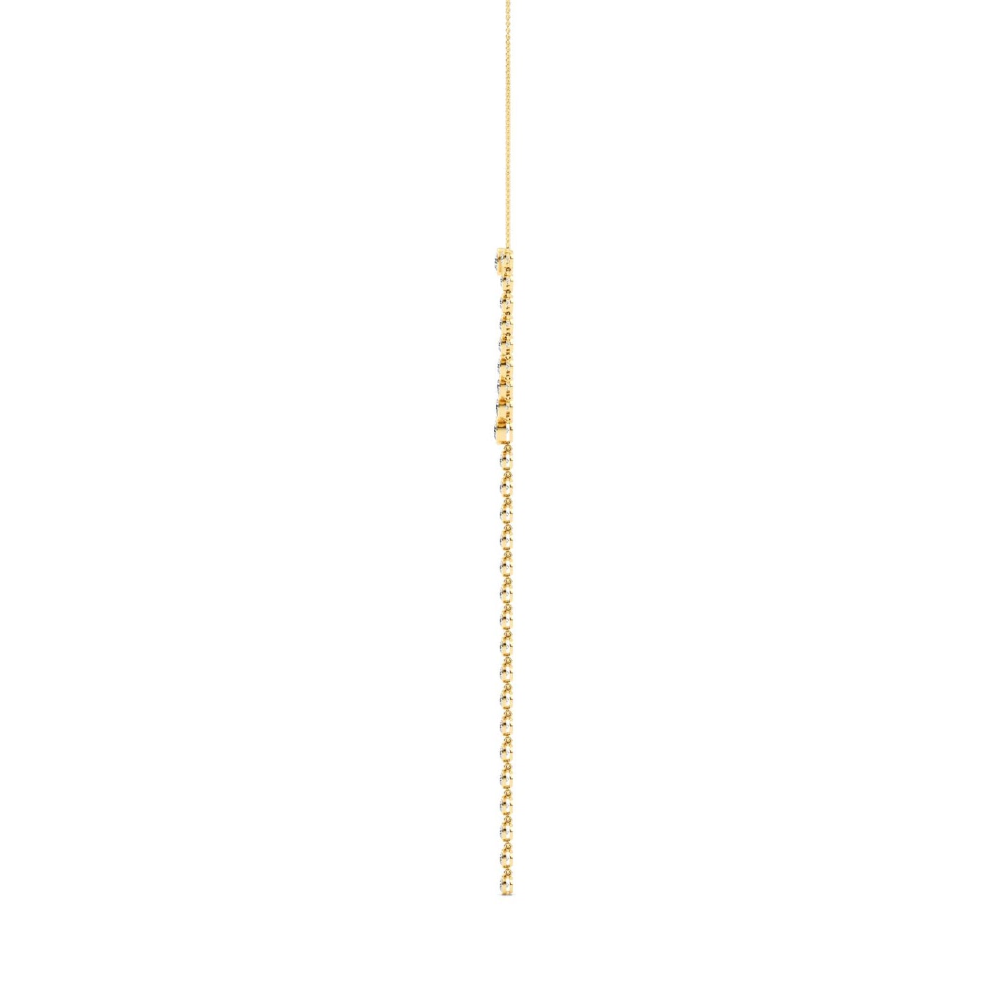 9K Yellow Gold Lab Grown Diamond NECKLACE 6.35 ctw N08333-6.33CT-15IN