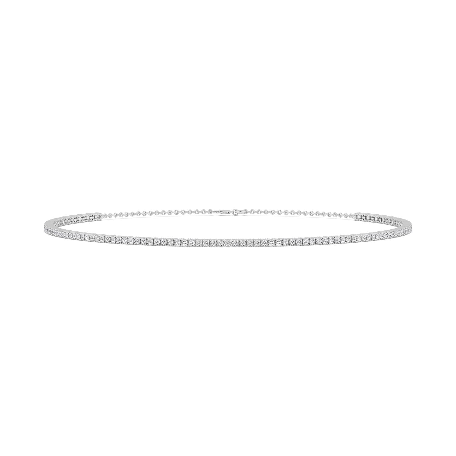 9K White Gold Lab Grown Diamond NECKLACE 9.52 ctw N08364-9.50CT-14IN
