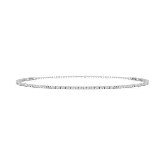 9K White Gold Lab Grown Diamond NECKLACE 9.52 ctw N08364-9.50CT-14IN
