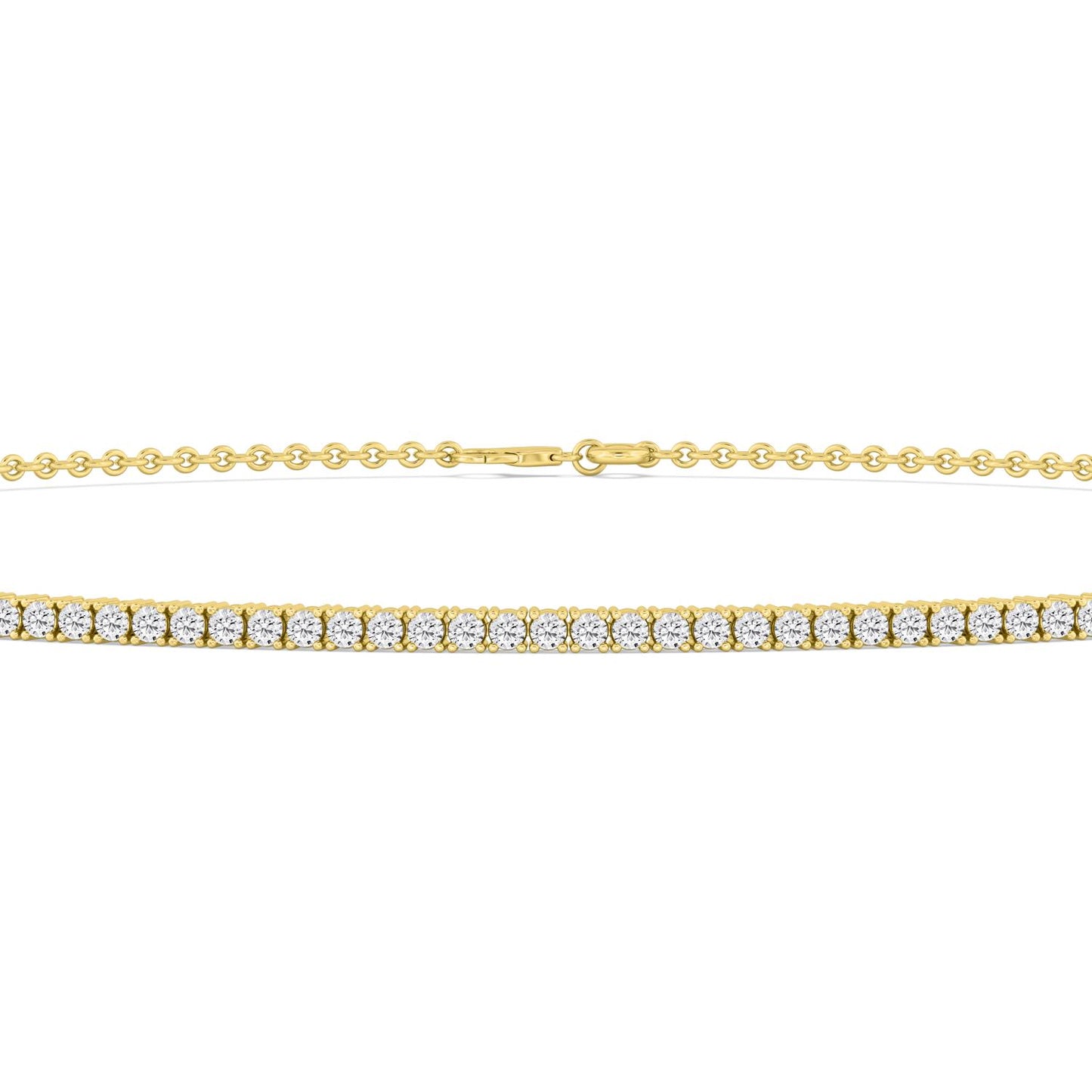 9K Yellow Gold Lab Grown Diamond NECKLACE 9.52 ctw N08364-9.50CT-14IN