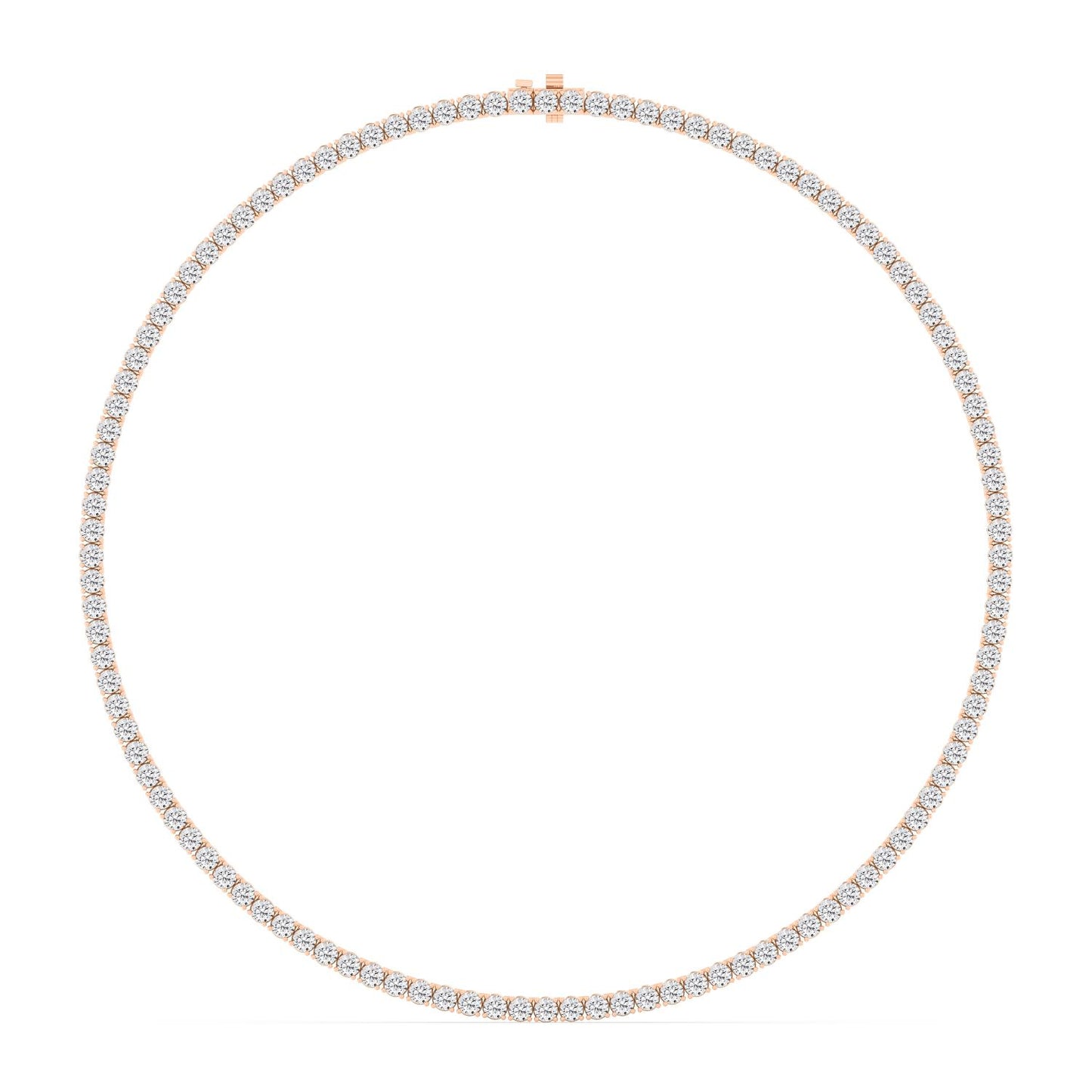 9K Rose Gold Lab Grown Diamond NECKLACE 13.02 ctw N08390-0.10PT-16IN