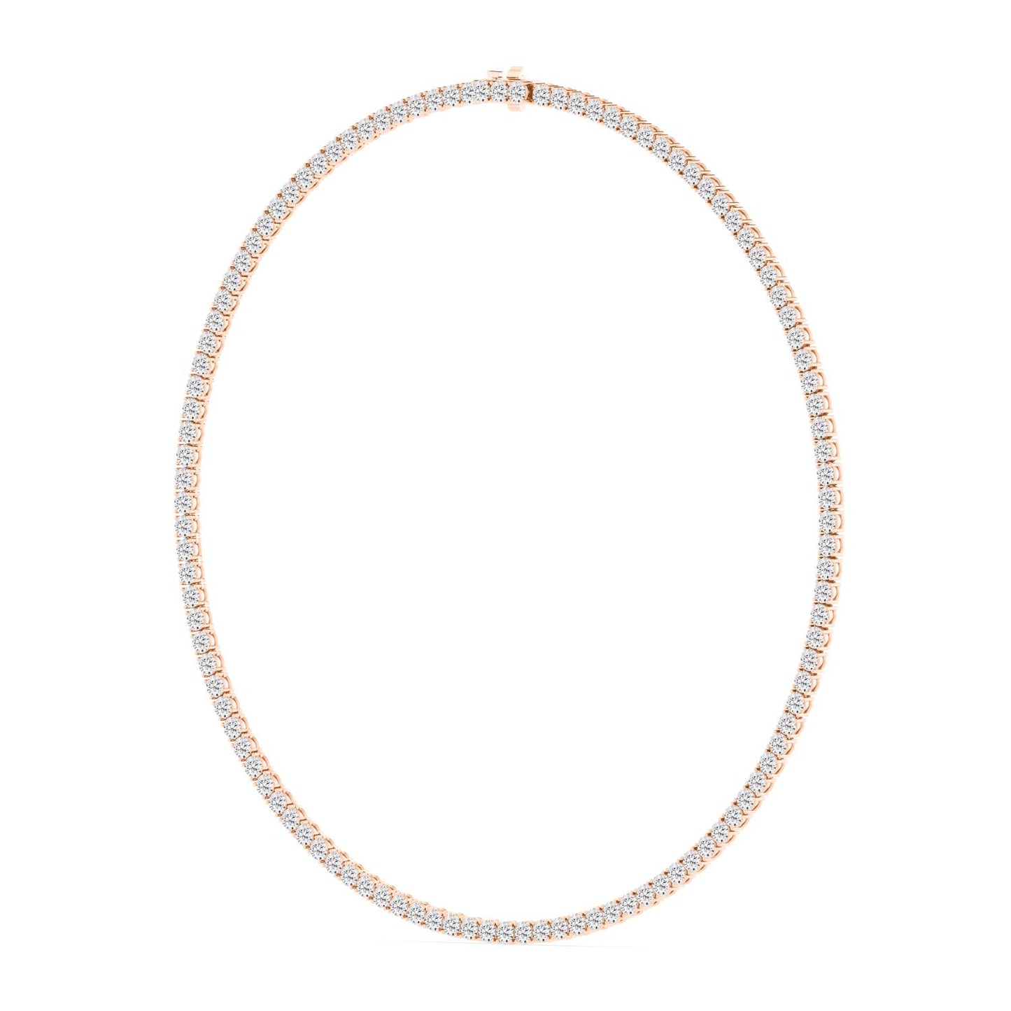 9K Rose Gold Lab Grown Diamond NECKLACE 13.02 ctw N08390-0.10PT-16IN