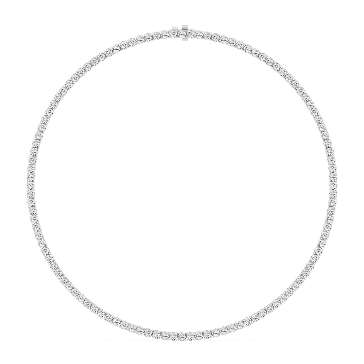 9K White Gold Lab Grown Diamond NECKLACE 13.02 ctw N08390-0.10PT-16IN