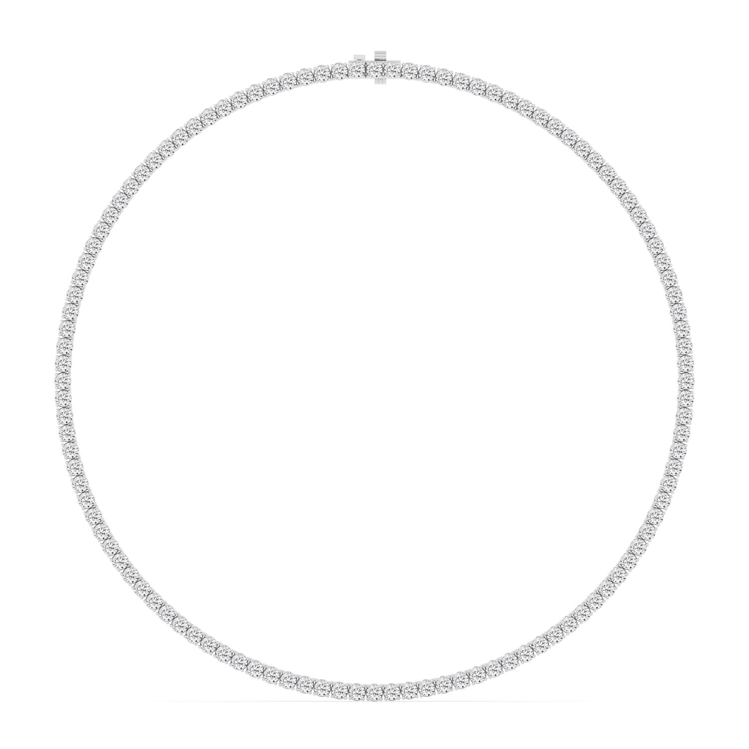 9K White Gold Lab Grown Diamond NECKLACE 13.02 ctw N08390-0.10PT-16IN