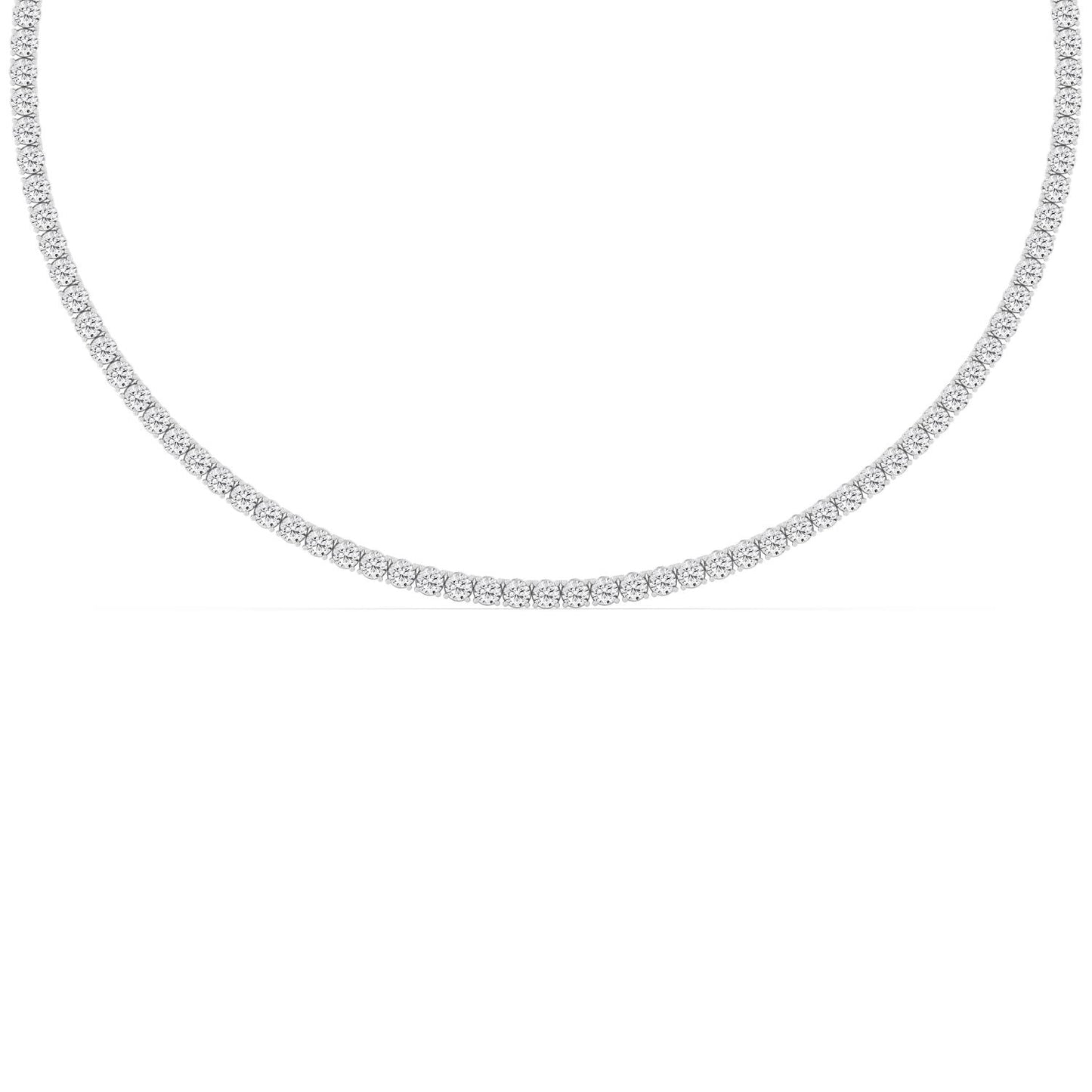 9K White Gold Lab Grown Diamond NECKLACE 13.02 ctw N08390-0.10PT-16IN
