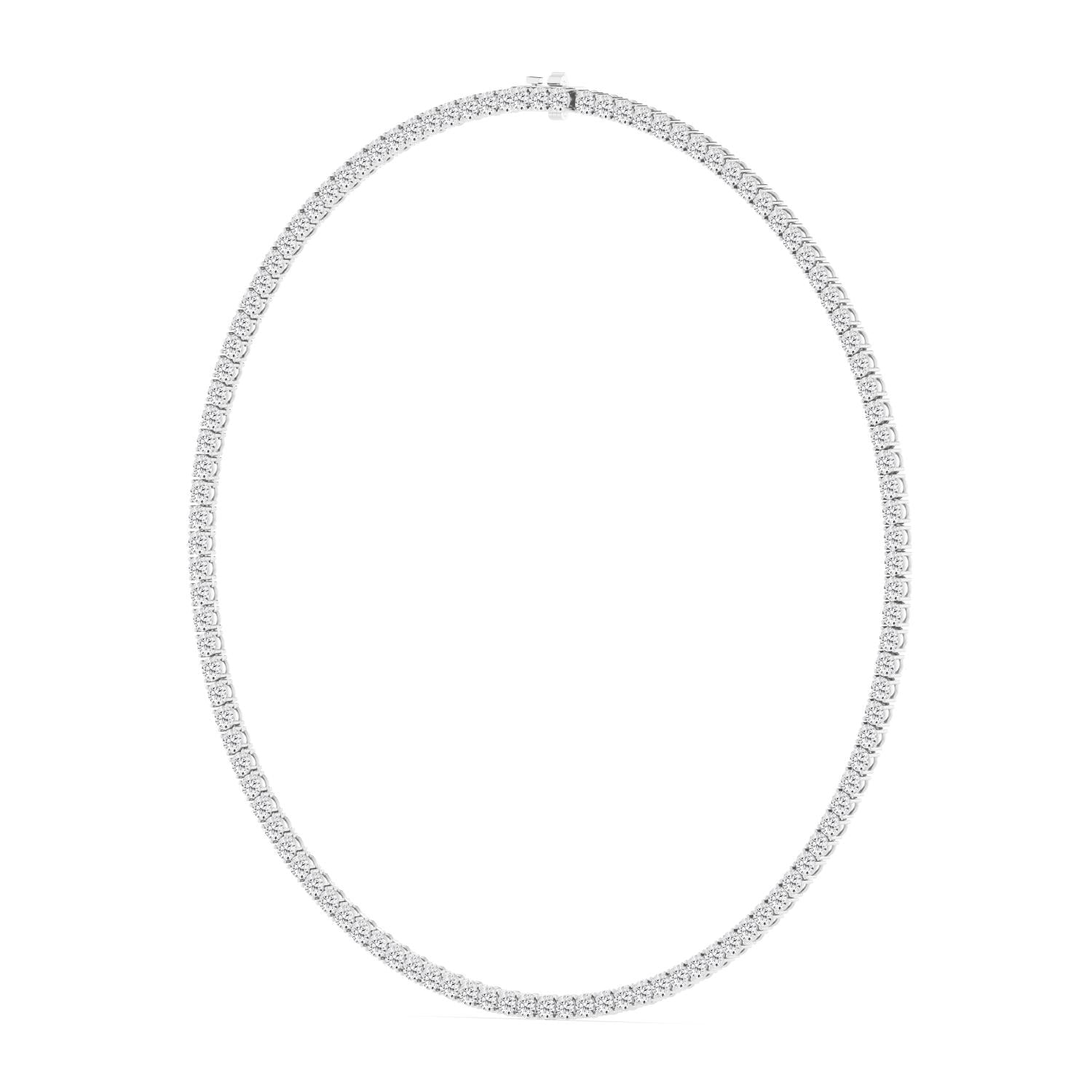 9K White Gold Lab Grown Diamond NECKLACE 13.02 ctw N08390-0.10PT-16IN