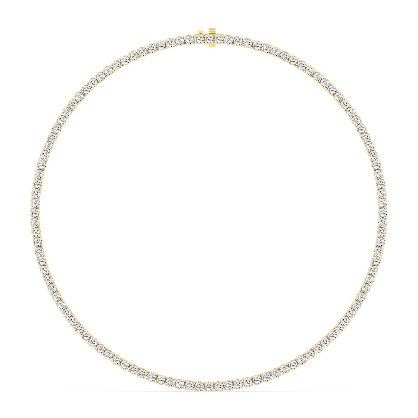 9K Yellow Gold Lab Grown Diamond NECKLACE 13.02 ctw N08390-0.10PT-16IN