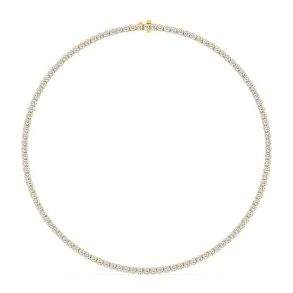 9K Yellow Gold Lab Grown Diamond NECKLACE 13.02 ctw N08390-0.10PT-16IN