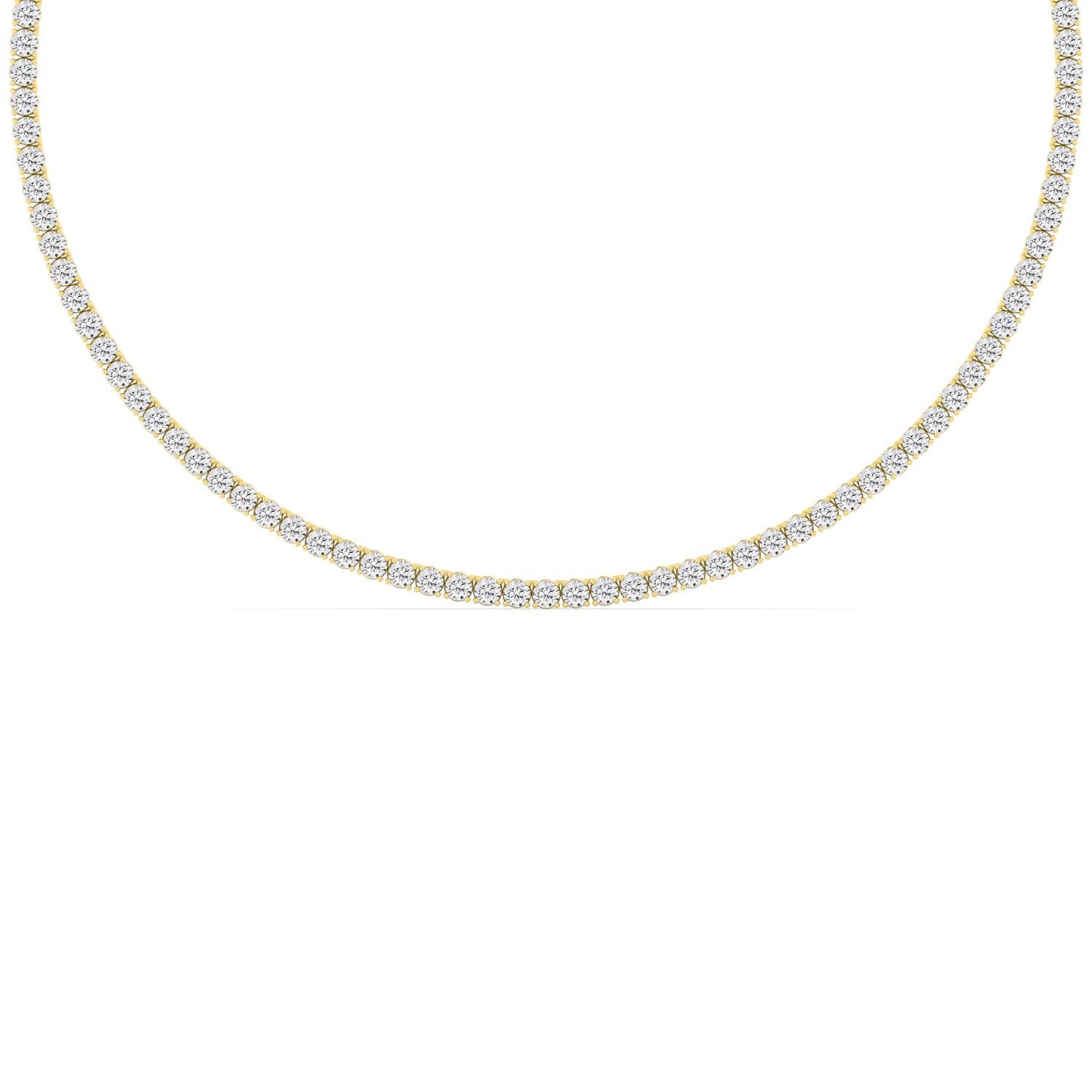 9K Yellow Gold Lab Grown Diamond NECKLACE 13.02 ctw N08390-0.10PT-16IN