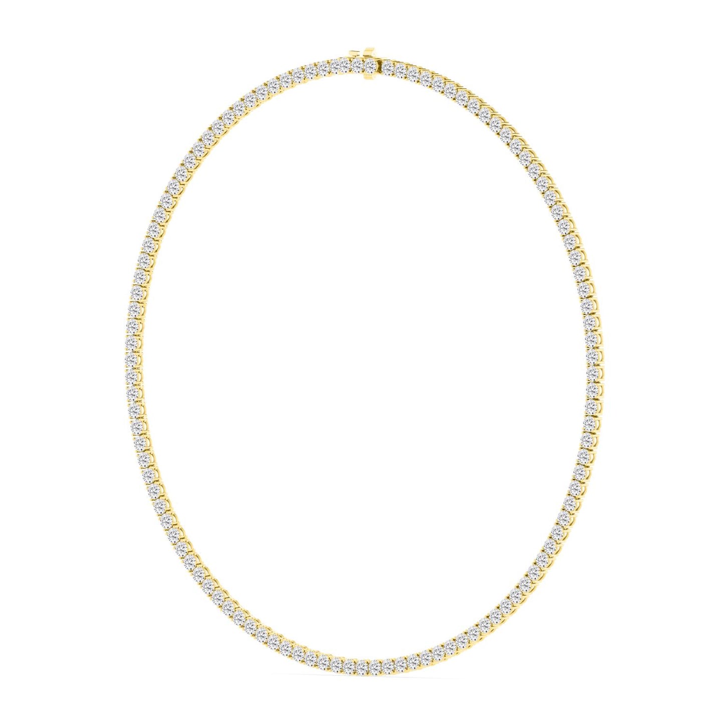 9K Yellow Gold Lab Grown Diamond NECKLACE 13.02 ctw N08390-0.10PT-16IN