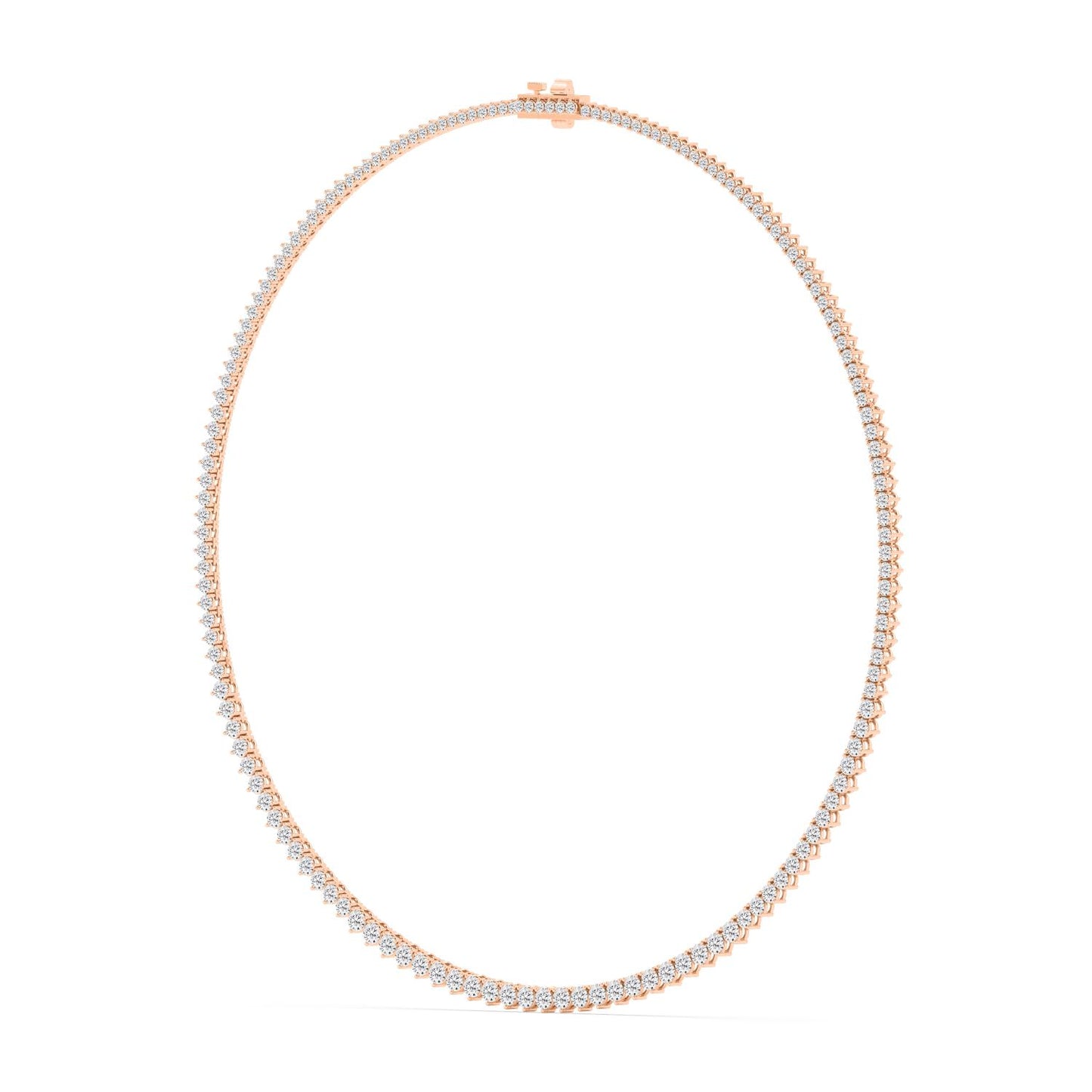 9K Rose Gold Lab Grown Diamond NECKLACE 10.08 ctw N08463-10-16IN
