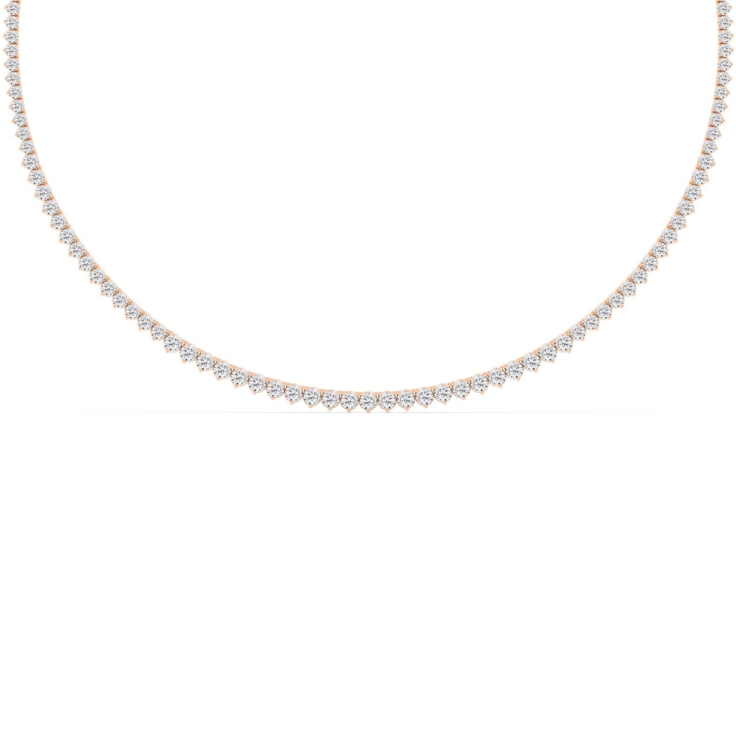9K Rose Gold Lab Grown Diamond NECKLACE 10.08 ctw N08463-10-16IN