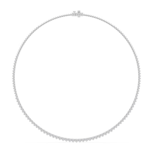 9K White Gold Lab Grown Diamond NECKLACE 10.08 ctw N08463-10-16IN