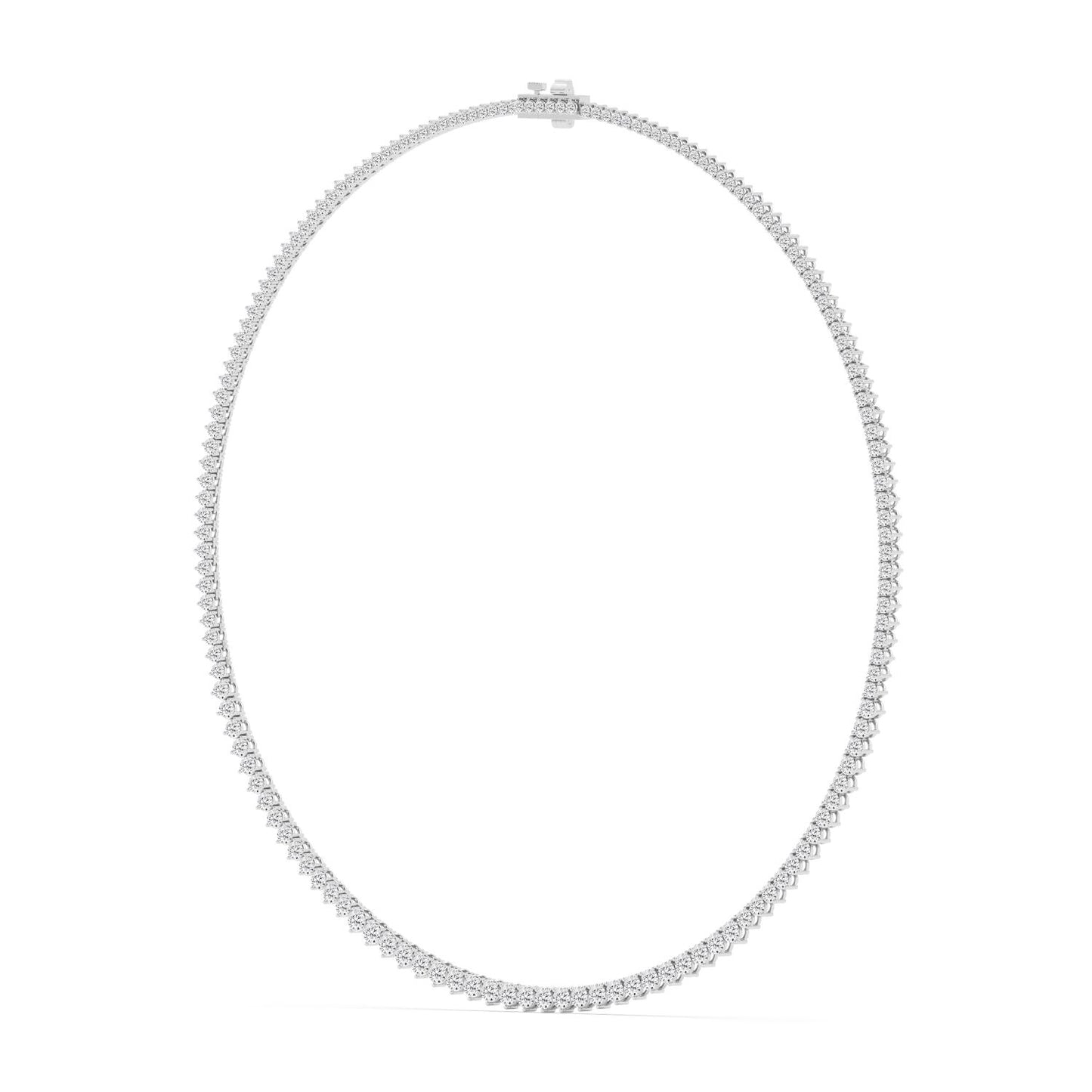 9K White Gold Lab Grown Diamond NECKLACE 10.08 ctw N08463-10-16IN