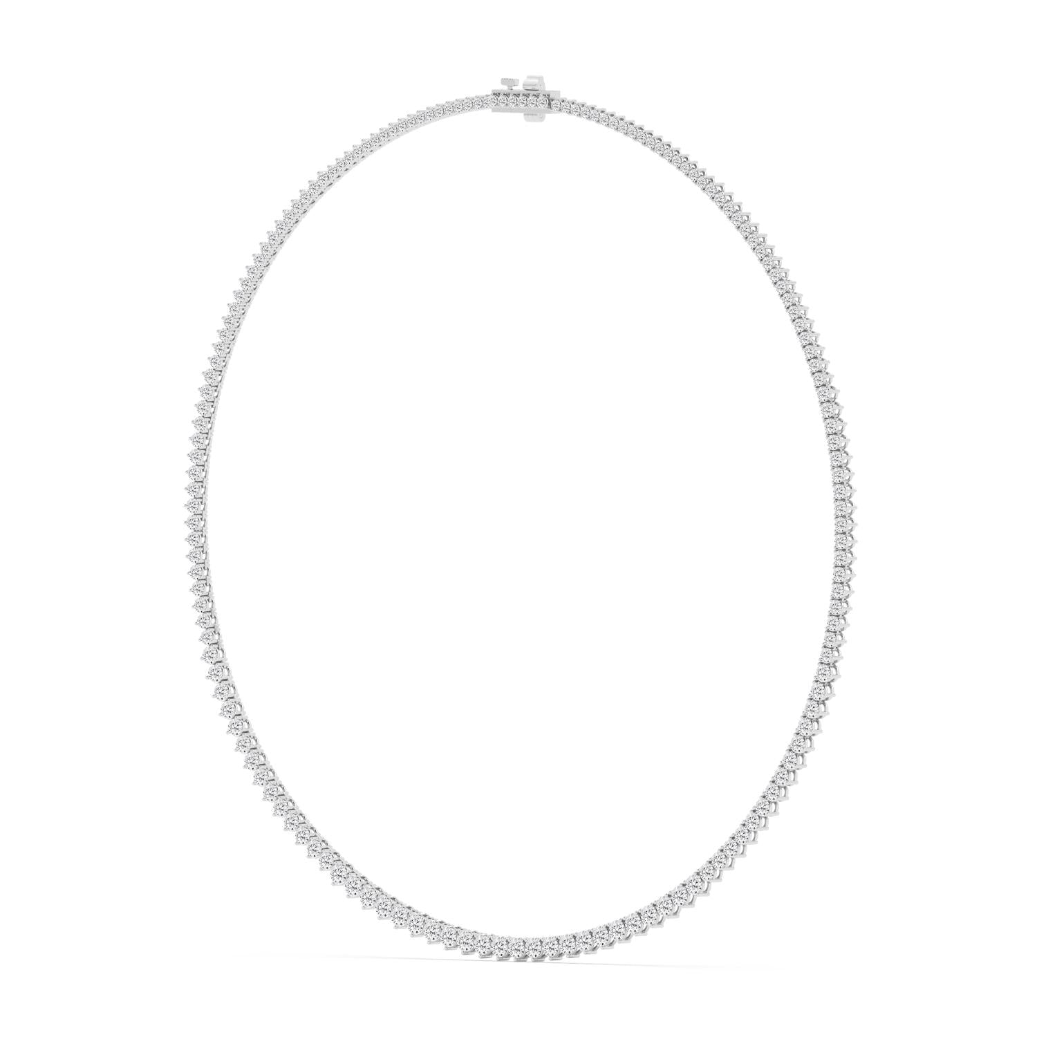 9K White Gold Lab Grown Diamond NECKLACE 10.08 ctw N08463-10-16IN