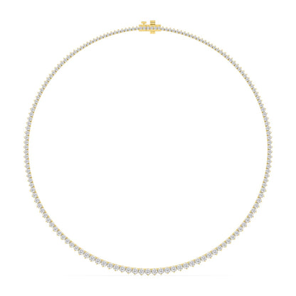 9K Yellow Gold Lab Grown Diamond NECKLACE 10.08 ctw N08463-10-16IN