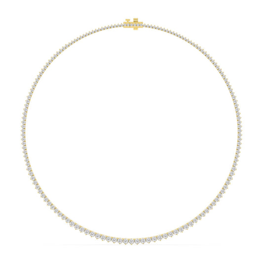 9K Yellow Gold Lab Grown Diamond NECKLACE 10.08 ctw N08463-10-16IN