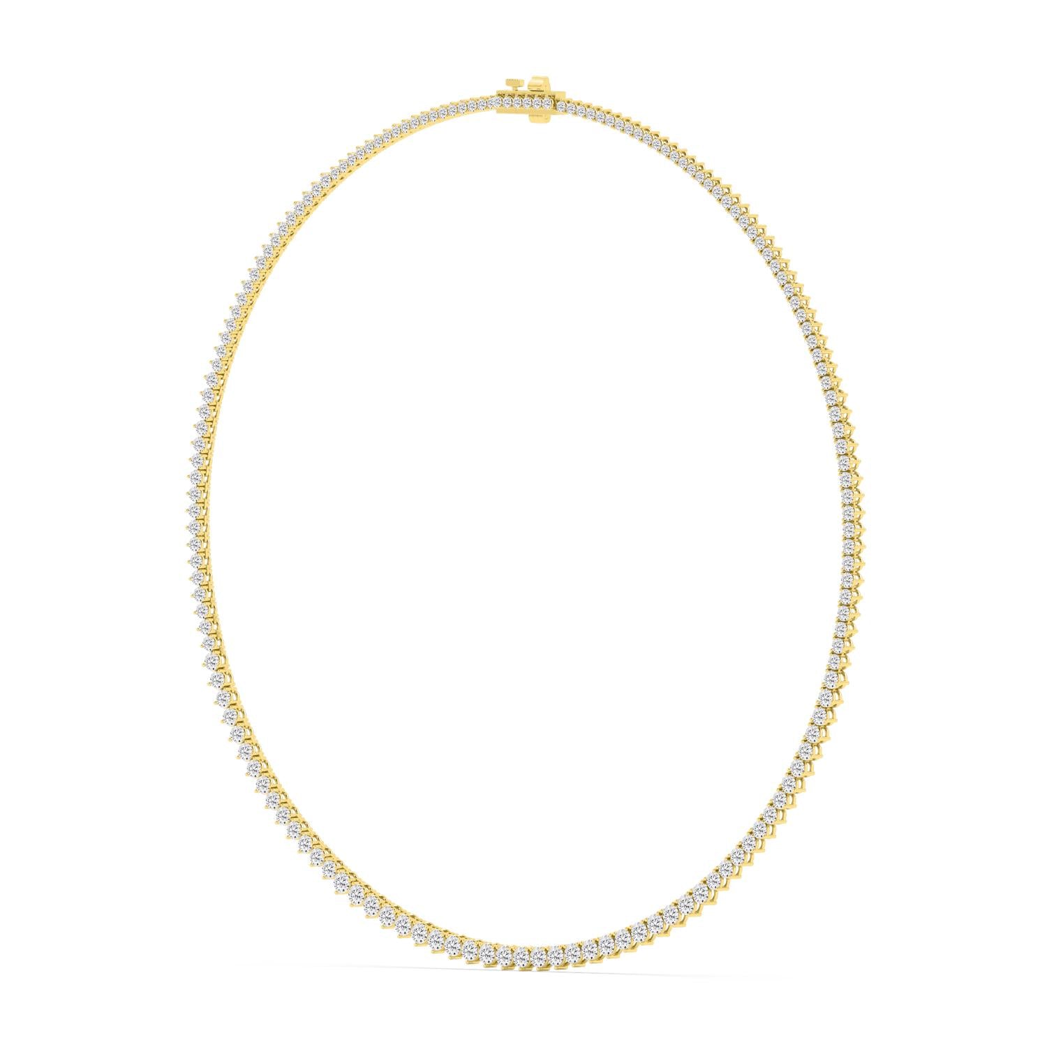 9K Yellow Gold Lab Grown Diamond NECKLACE 10.08 ctw N08463-10-16IN