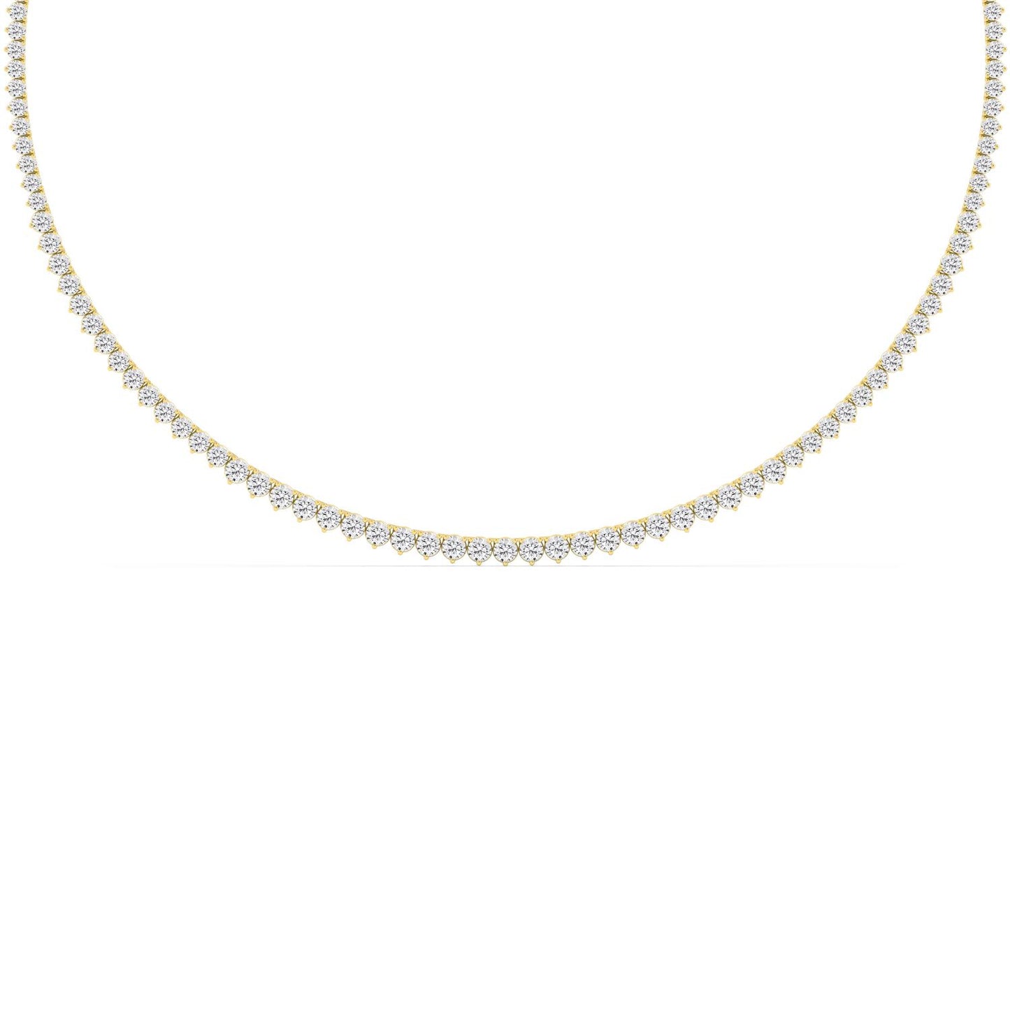 9K Yellow Gold Lab Grown Diamond NECKLACE 10.08 ctw N08463-10-16IN