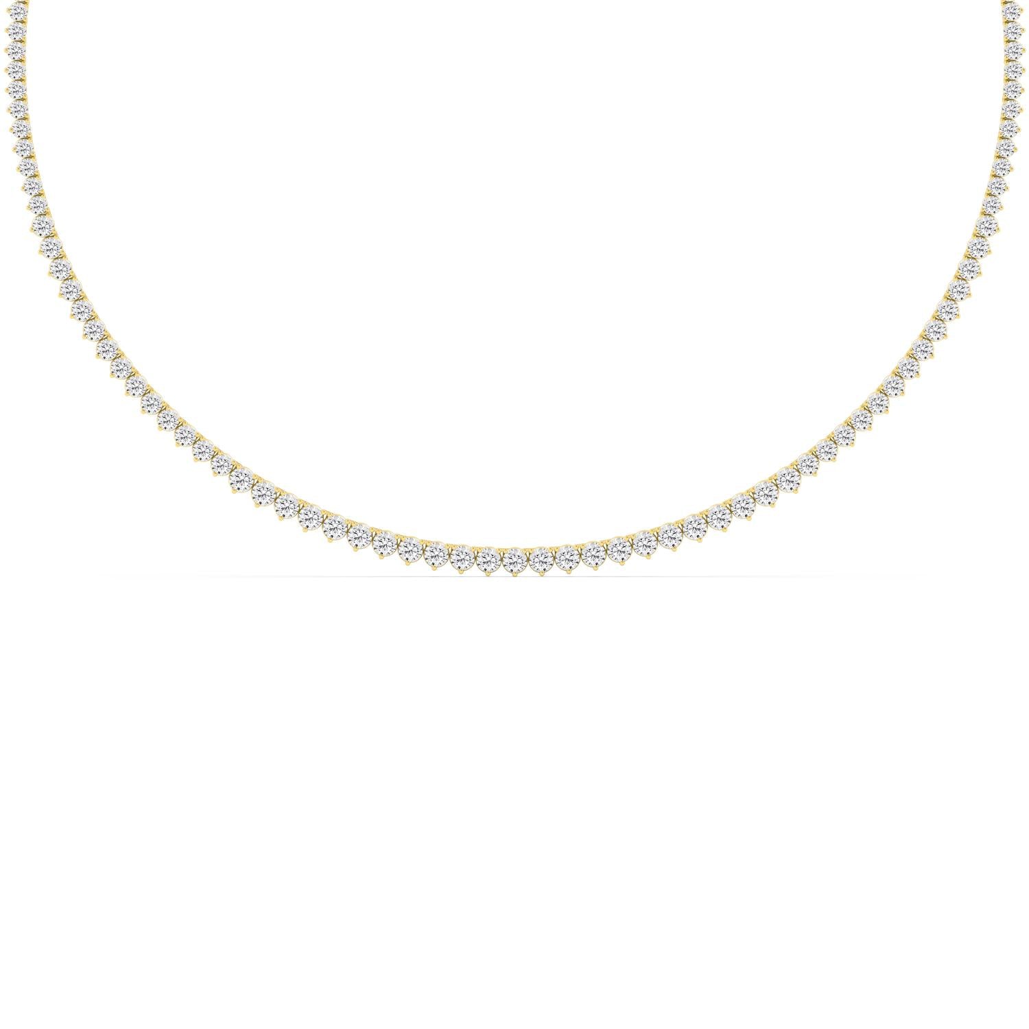 9K Yellow Gold Lab Grown Diamond NECKLACE 10.08 ctw N08463-10-16IN
