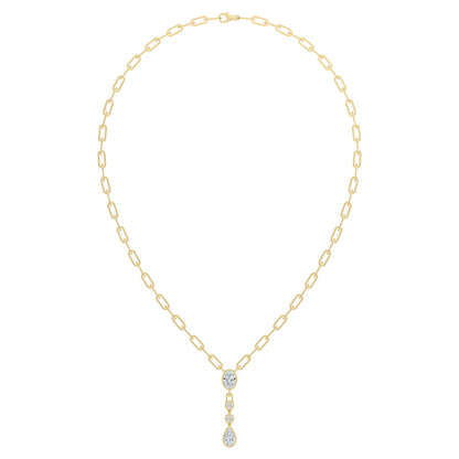 Yellow Gold Lab Grown Diamond NECKLACE 1.98 ctw N08495-2-18IN