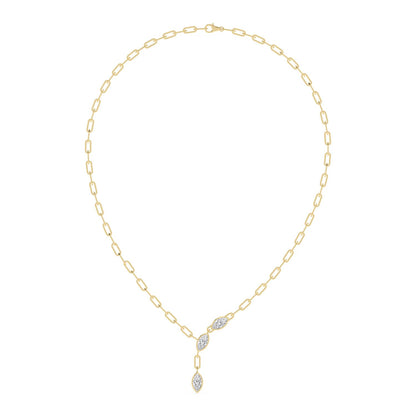 Yellow Gold Lab Grown Diamond NECKLACE 3.00 ctw N08497MQ-3-18IN