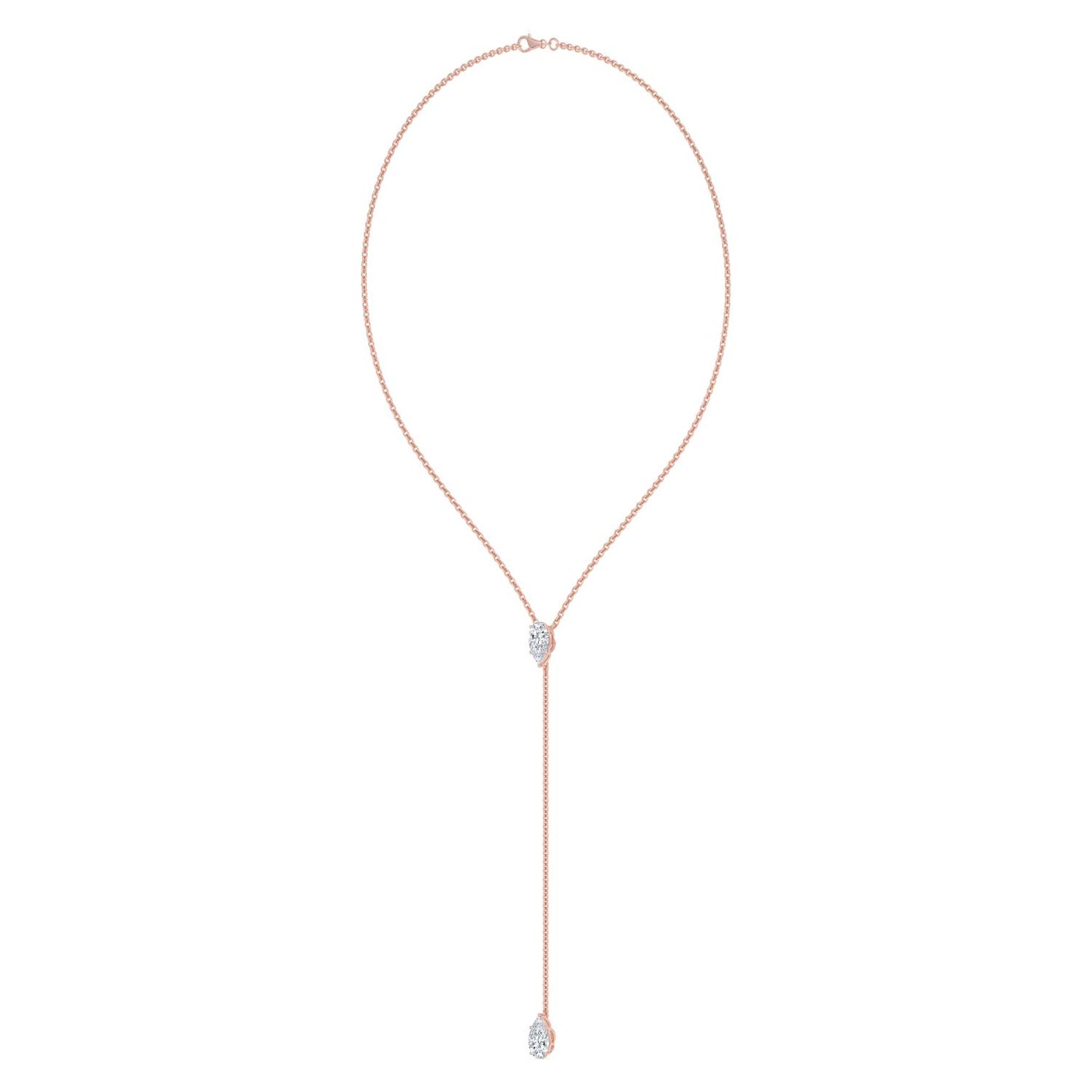 9K Rose Gold Lab Grown Diamond NECKLACE 2.00 ctw N08545PE-2-14IN