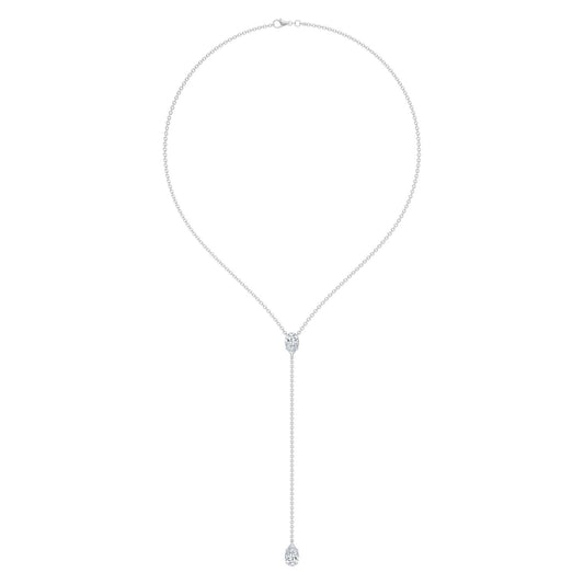 9K White Gold Lab Grown Diamond NECKLACE 2.00 ctw N08545PE-2-14IN