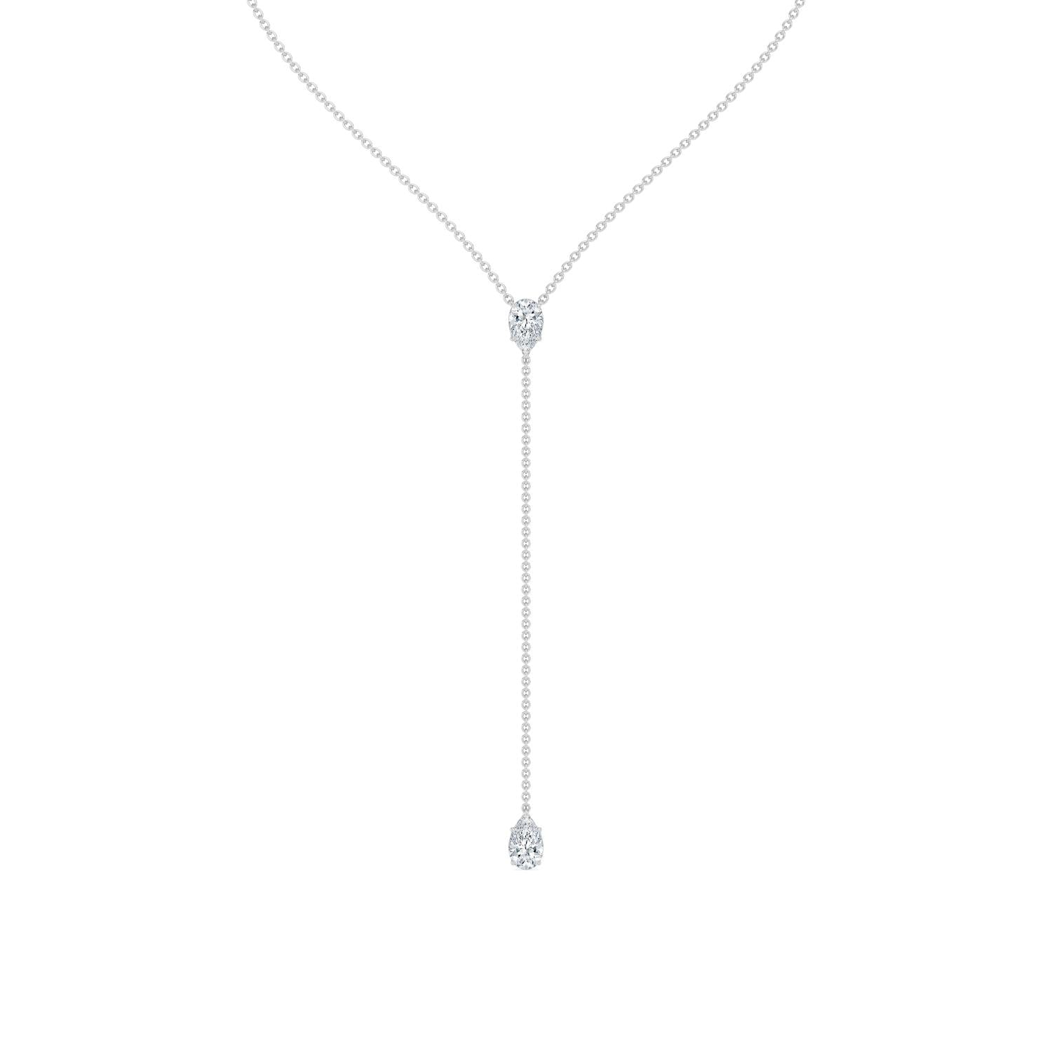 9K White Gold Lab Grown Diamond NECKLACE 2.00 ctw N08545PE-2-14IN
