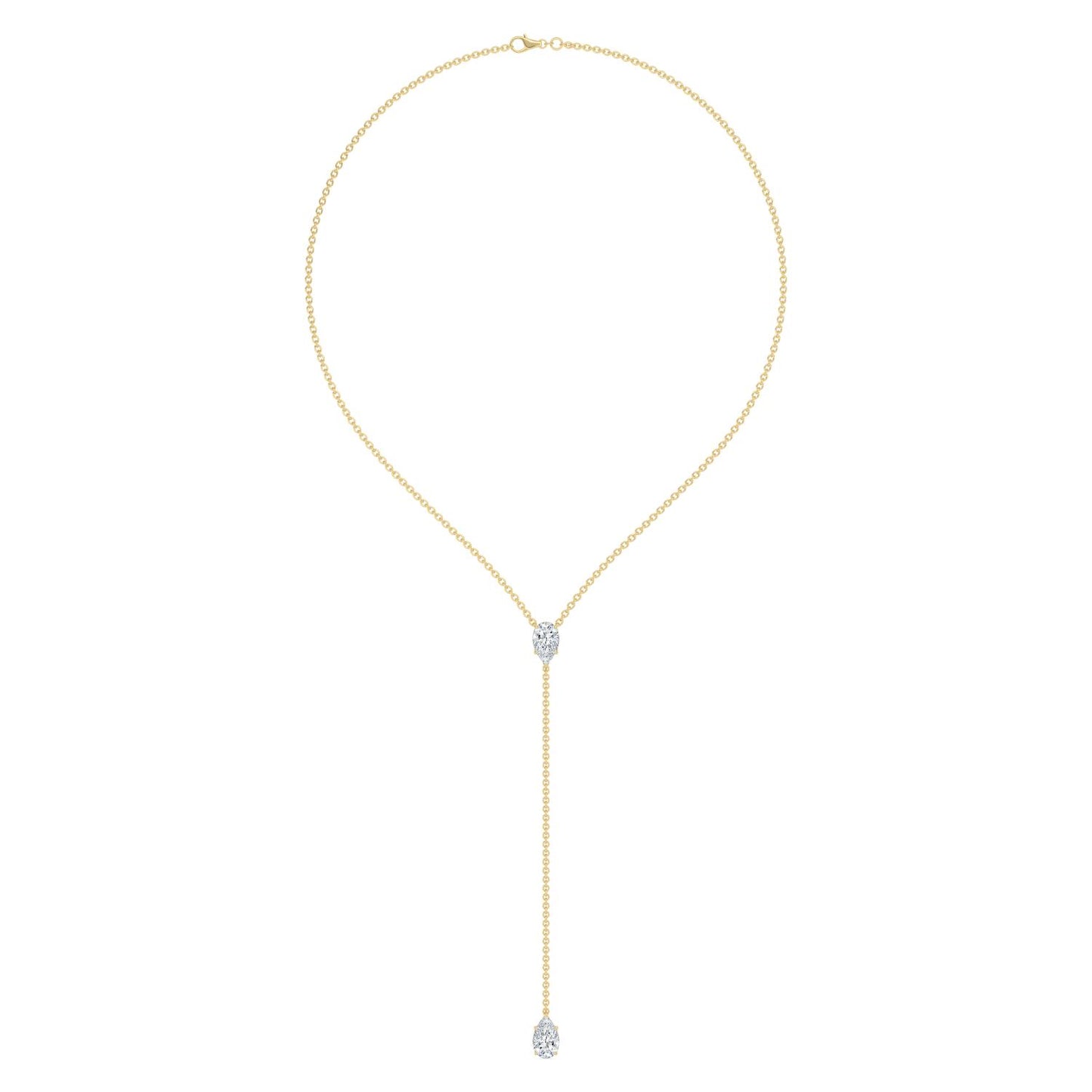 9K Yellow Gold Lab Grown Diamond NECKLACE 2.00 ctw N08545PE-2-14IN