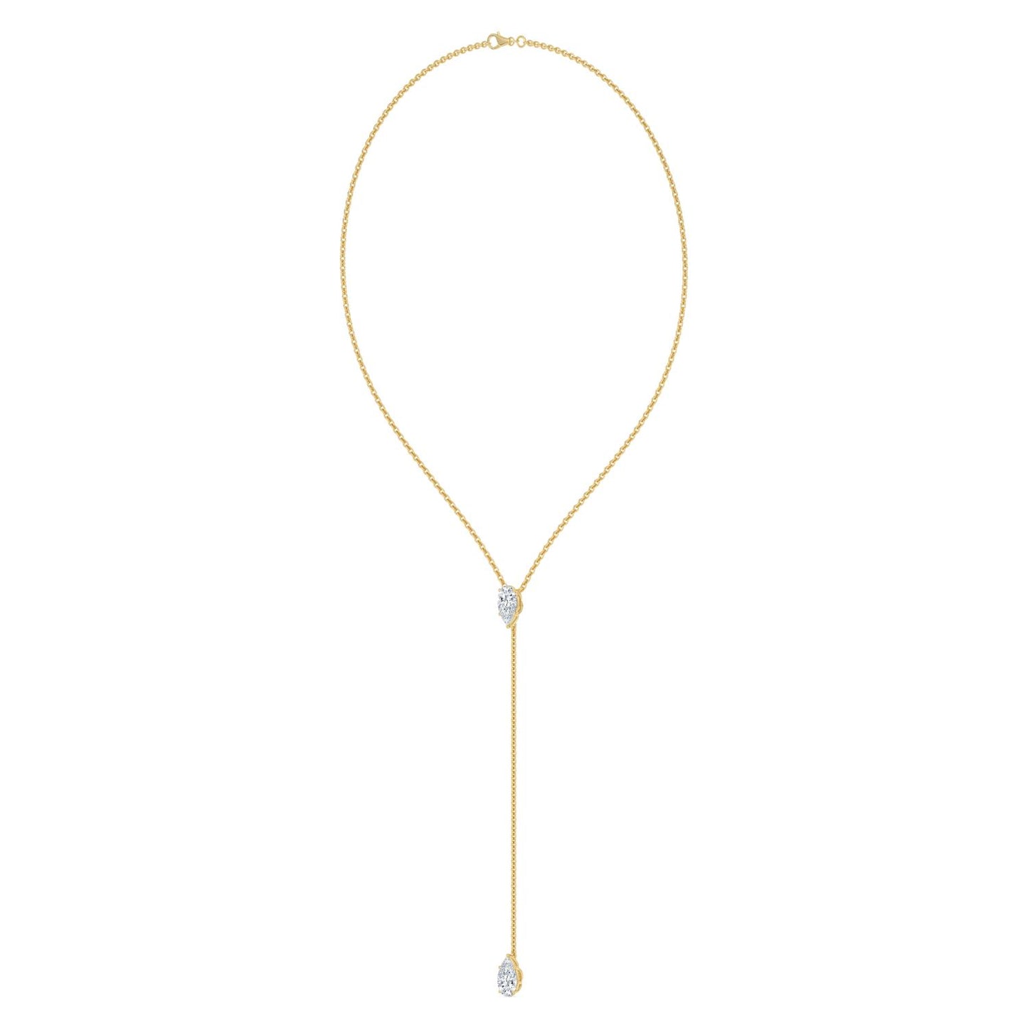 9K Yellow Gold Lab Grown Diamond NECKLACE 2.00 ctw N08545PE-2-14IN