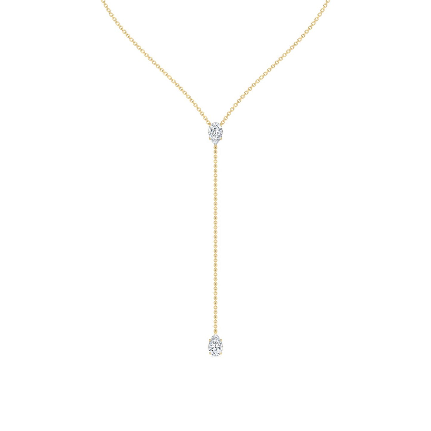 9K Yellow Gold Lab Grown Diamond NECKLACE 2.00 ctw N08545PE-2-14IN