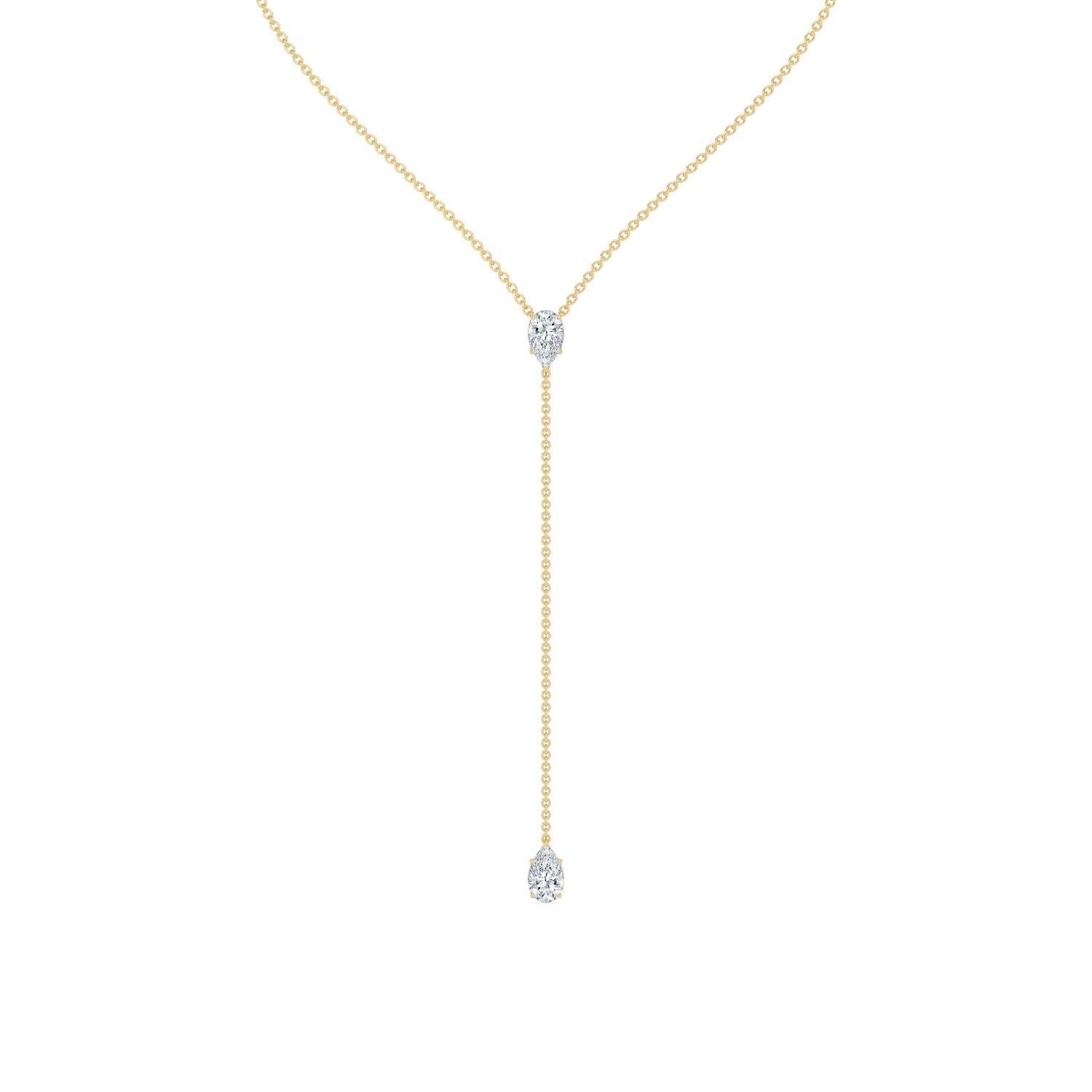 9K Yellow Gold Lab Grown Diamond NECKLACE 2.00 ctw N08545PE-2-14IN