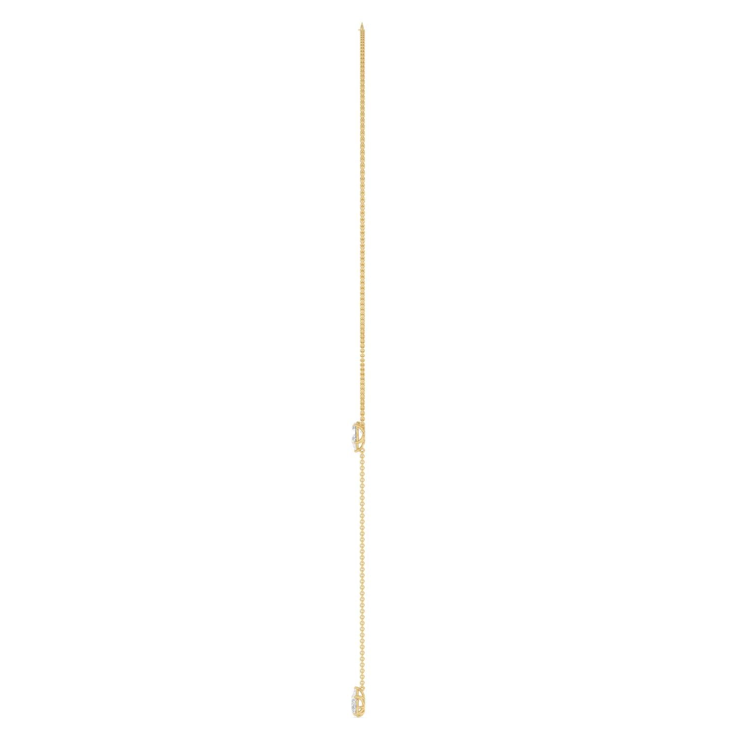 9K Yellow Gold Lab Grown Diamond NECKLACE 2.00 ctw N08545PE-2-14IN
