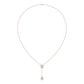 9K Rose Gold Lab Grown Diamond NECKLACE 2.01 ctw N08546EMPE-1.75CT