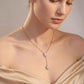 9K Rose Gold Lab Grown Diamond NECKLACE 2.01 ctw N08546EMPE-1.75CT
