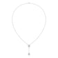 9K White Gold Lab Grown Diamond NECKLACE 2.01 ctw N08546EMPE-1.75CT