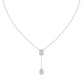 9K White Gold Lab Grown Diamond NECKLACE 2.01 ctw N08546EMPE-1.75CT