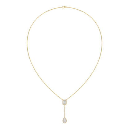 9K Yellow Gold Lab Grown Diamond NECKLACE 2.01 ctw N08546EMPE-1.75CT
