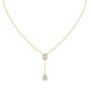 9K Yellow Gold Lab Grown Diamond NECKLACE 2.01 ctw N08546EMPE-1.75CT