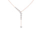 9K Rose Gold Lab Grown Diamond NECKLACE 4.92 ctw N08550HT-4.88CT-16IN