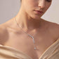 9K White Gold Lab Grown Diamond NECKLACE 4.92 ctw N08550HT-4.88CT-16IN